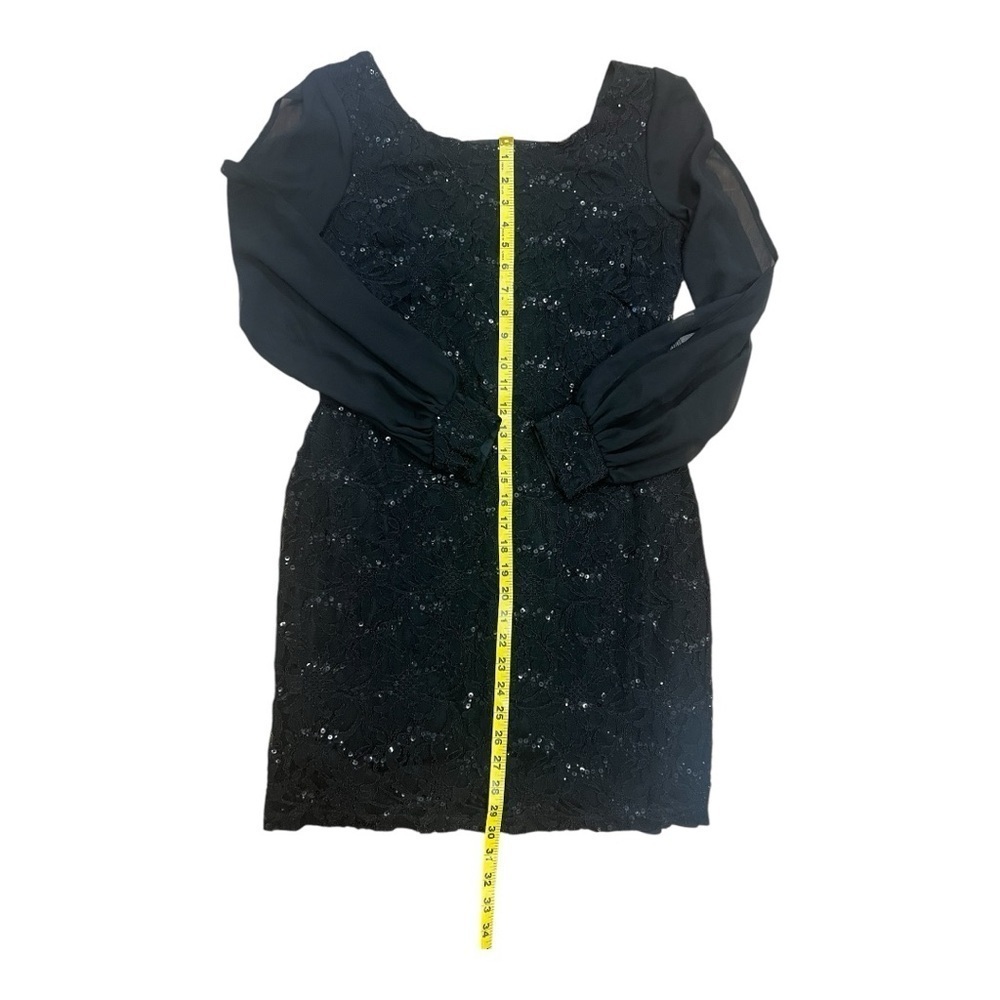 Scarlett Women’s Black Mini Lace & Sequins Cocktail Dress Size 8 NWOT - Picture 6 of 10